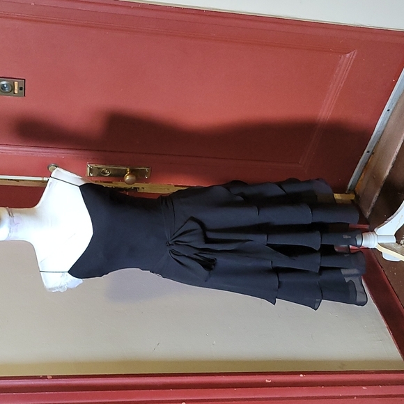 Debenhams Spaghetti Strap Tiered Dress 👗 Size 8 - Picture 3 of 16